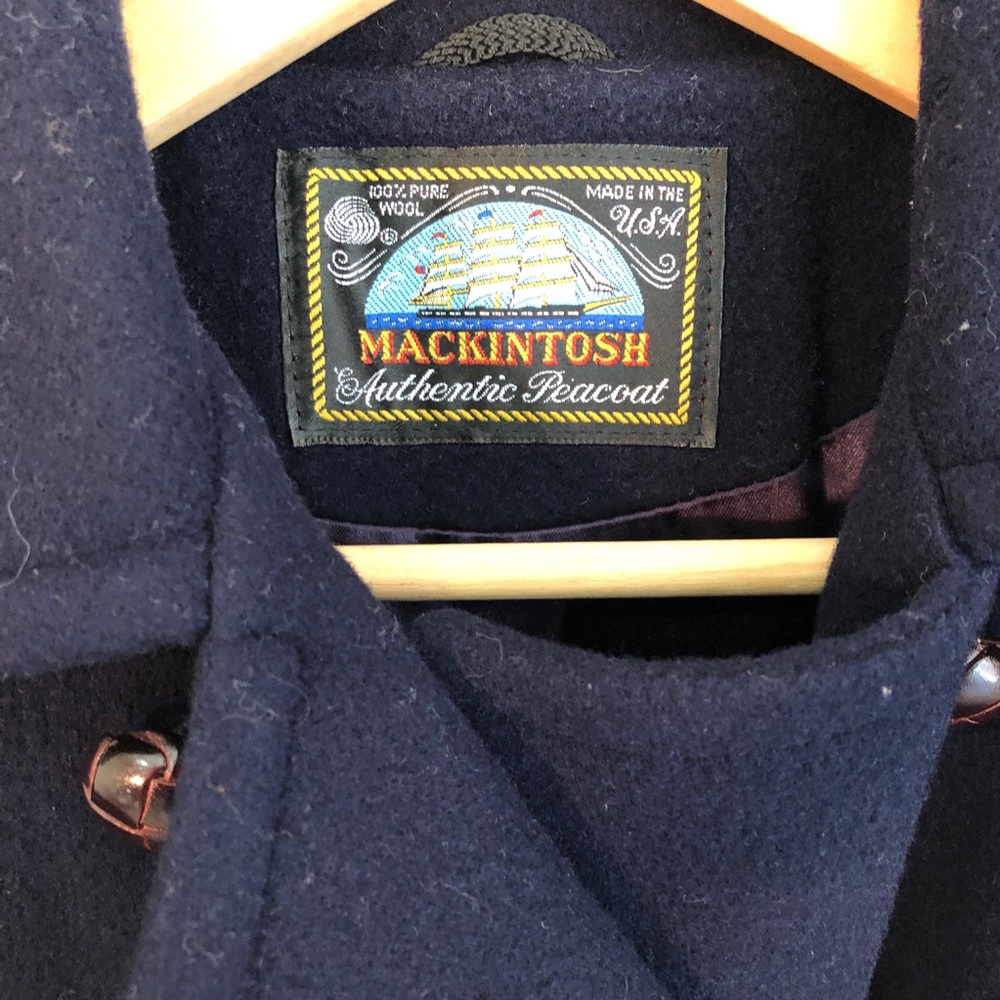 Mackintosh Authentic Peacoat Double Breasted Blue - image 3